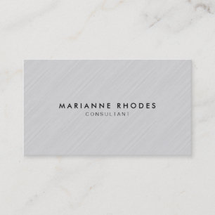 Carte De Visite Minimaliste gris moderne