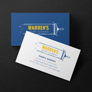Carte de visite minimaliste jaune bleu pour servic
