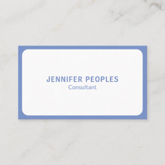 Carte De Visite Minimaliste Luxe Moderne Bleu Bébé