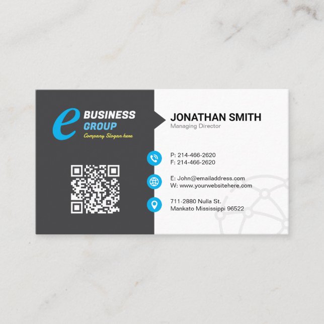 Carte De Visite Minimaliste, Luxe, Professionnel, (Devant)