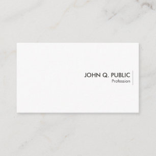 Carte de visite minimaliste Modèle de design perso