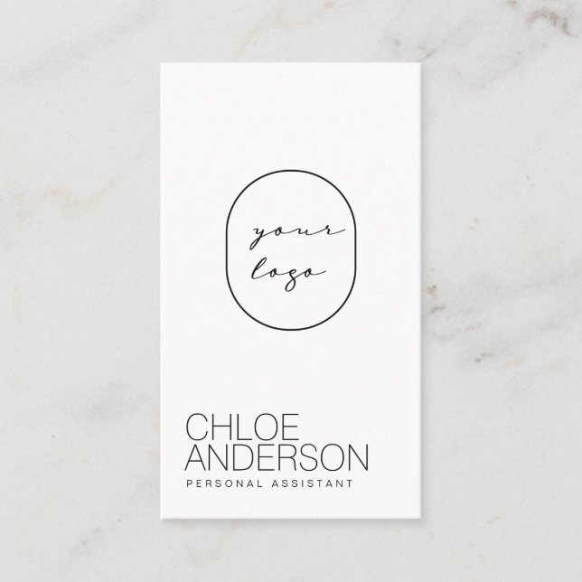 Carte de visite minimaliste moderne (Devant)