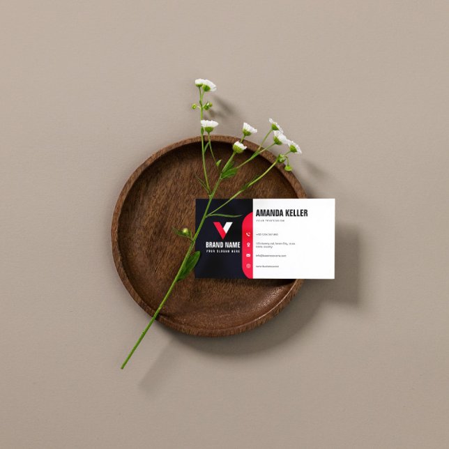 Carte de visite minimaliste moderne (Créateur téléchargé)