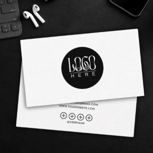 Carte De Visite minimaliste moderne Ajoutez votre logo personnalis