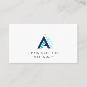 Carte de visite minimaliste moderne de consultant 
