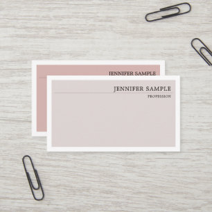 Carte De Visite Minimaliste Moderne Élégant Plain Couleurs Vintage