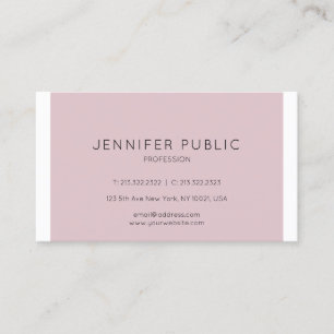Carte De Visite Minimaliste moderne élégant Plain Professionnel