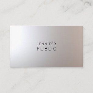 Carte De Visite Minimaliste Moderne Élégant Professionnel Simple