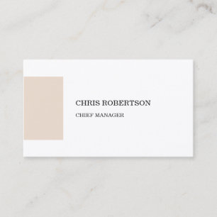 Carte De Visite Minimaliste moderne en soie Premium