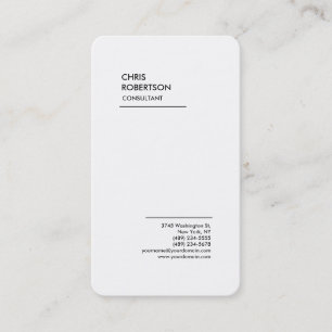 Carte De Visite Minimaliste moderne noir blanc spécial exclusif