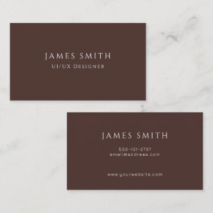 Carte de visite minimaliste moderne pour designer