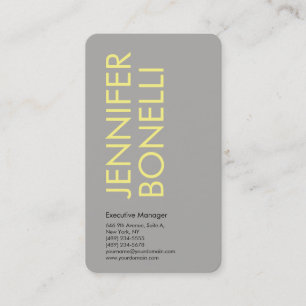 Carte De Visite Minimaliste moderne professionnel audacieux gris j