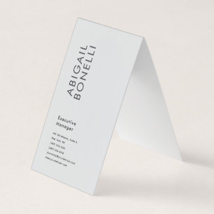 Carte De Visite Minimaliste moderne professionnel gris uni