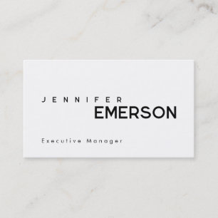 Carte De Visite Minimaliste moderne professionnel plain 