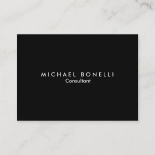 Carte de visite minimaliste noir blanc