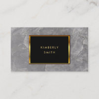 Minimaliste noir de marbre en pierre gris d'or