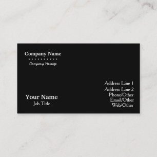 Carte De Visite Minimaliste personnalisé Modèle personnalisé