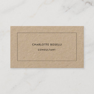 Carte De Visite Minimaliste Plain Professional Moderne