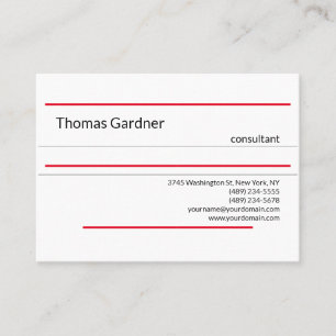 Carte De Visite Minimaliste Plat Créatif Moderne