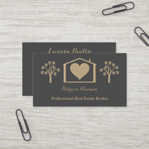 Carte de visite minimaliste Pro Real Estate Broker