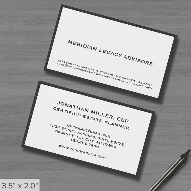 Carte De Visite Minimaliste professionnel (Créateur téléchargé)