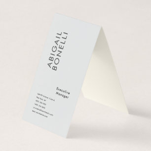 Carte De Visite Minimaliste professionnel moderne gris clair