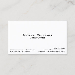 Carte De Visite Minimaliste professionnel simple et personnalisé