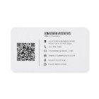 Minimaliste professionnelle logo société code QR