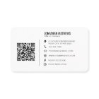 Minimaliste professionnelle logo société code QR