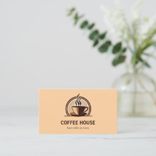 Carte de visite minimaliste simple café