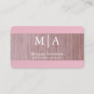 Carte De Visite Minimaliste Style Professionnel Argent Métal Bross