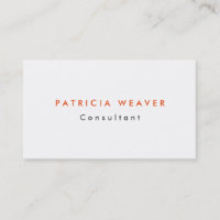 Minimaliste tendance White Orange Professional