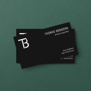 Carte De Visite Minimisez votre logo blanc sur une couleur personn