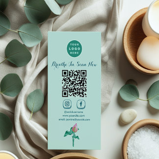 Carte De Visite Mint Green Marketing Marque de luxe, médias sociau