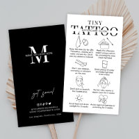 Minuscule Tatouage Instructions de post-soins Logo