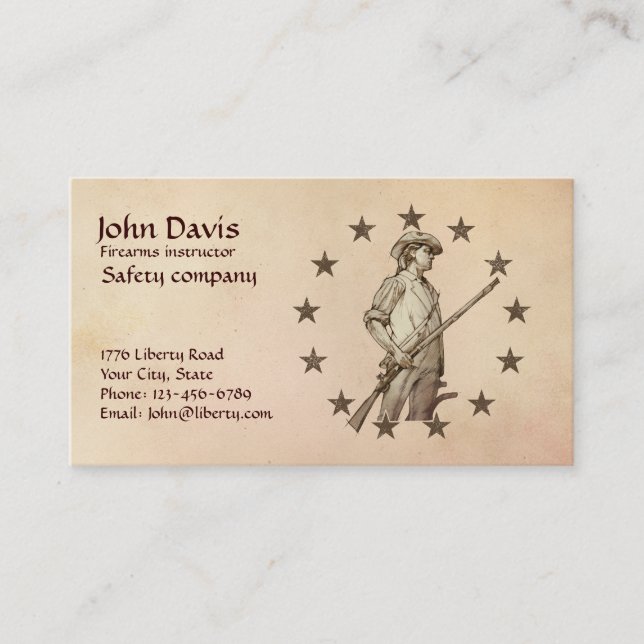 Carte De Visite Minuteman (Devant)