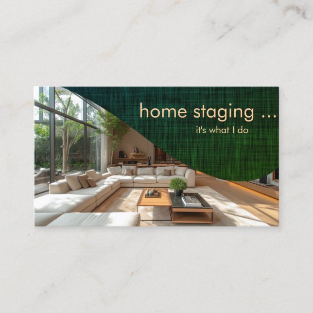 Carte De Visite Mise en oeuvre professionnelle à domicile (Devant)