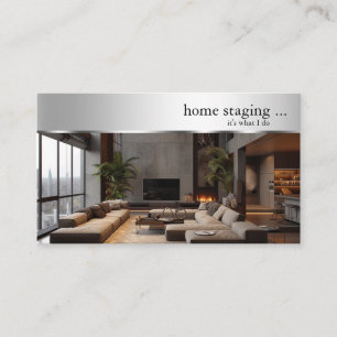 Carte De Visite Mise en scène de maison de décorateur moderne arge