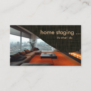 Carte De Visite Mise en scène de maison professionnelle contempora