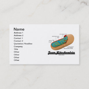 Carte De Visite Mitochondries d'équipe (énergie de cellules de