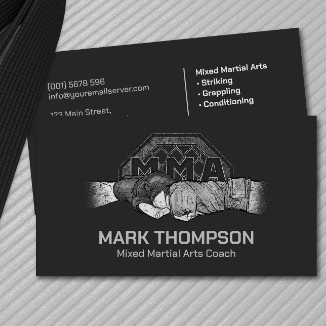 Carte De Visite MIXED MARTIAL ART - Formation en arts martiaux mix (Créateur téléchargé)