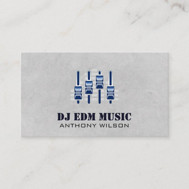 Carte De Visite Mixer | Producteur d'ingénieur sonore | DJ (Devant)