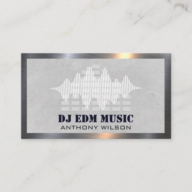 Carte De Visite Mixer | Producteur d'ingénieur sonore | Equaliseur (Devant)