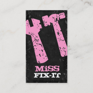Carte De Visite Mlle Fix It Pink Concrete de CHROMATOGRAPHIE