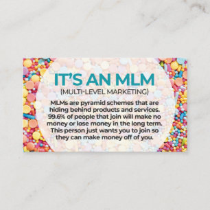 Carte De Visite MLMs sont des plans de pyramide -