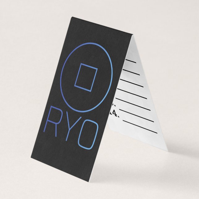 Carte De Visite Mnémonique RYO (Devant)