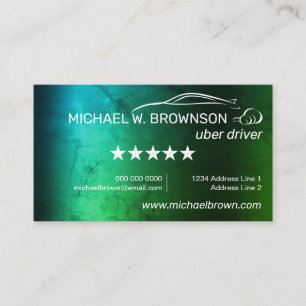 Carte De Visite Mobile Conducteur en ligne Automobile