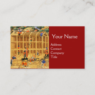 CARTE DE VISITE MOBILIER EN BOIS, CONSTRUCTION ARCHITECTURALE