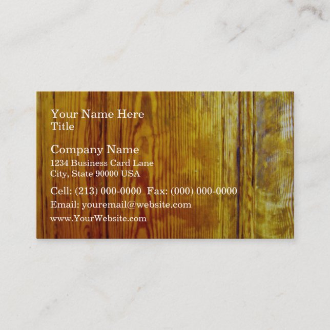 Carte De Visite Mobilier en bois rouge texture design d'intérieur (Devant)