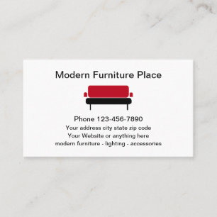 Carte De Visite Mobilier Moderne Thème